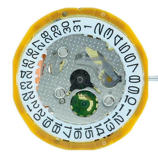 Miyota 9T15 Japan Quartz Movement Date at 6
