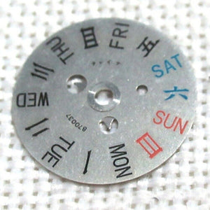 English+Chinese Week Disk Wheel Week Wheel for Orient 46941 46943 Movement