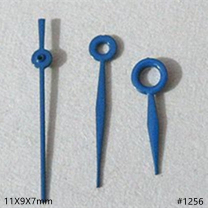 2 Sets/Packung 11 mm seeblau lackierte Zeiger für Uhrwerk Miyota 2035 2115 2105 2305 