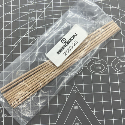 Swiss Bergeon 2583-20 Wirbelholz Ø2,00 mm Buchenholz (20er-Pack) 