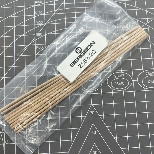 Swiss Bergeon 2583-20 Wirbelholz Ø2,00 mm Buchenholz (20er-Pack) 