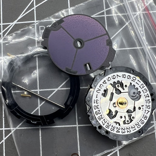 Hattori Epson VS22A solar-powered quartz watch movement for precise timekeeping in accessories.