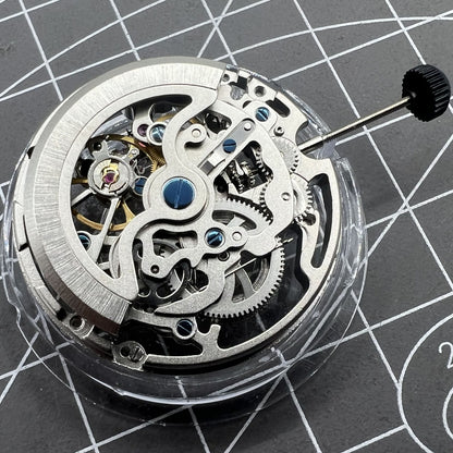 Montre squelette mécanique automatique Seagull Silver TY2809 
