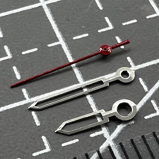 Jeu d'aiguilles de montre argentées pour mouvement Miyota 2035, longueur 12 mm/10 mm/7 mm, n° 1292