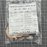 12 PIECES 6 Ligne Sizes Movement Case Spacer Casing Ring Holder #AC-676-SIZE 5.5
