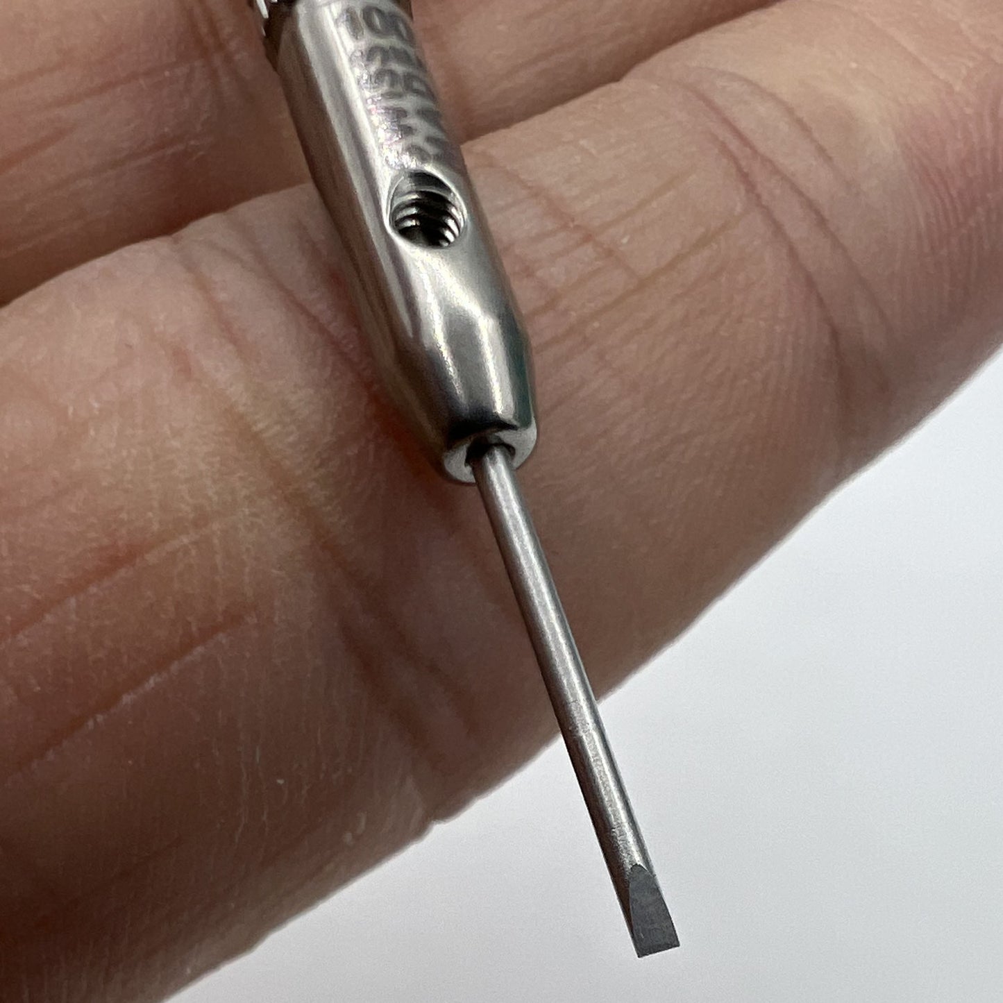 Horotec MSA01.218-100 Uhrmacher-Schraubendreher, 1,00 mm, Schwarz
