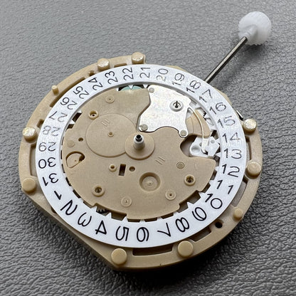 2 Stck Sunon PE60 Quarzuhrwerk mit 3 Zeigern Datum bei 3 Kleine Sekunde bei 6