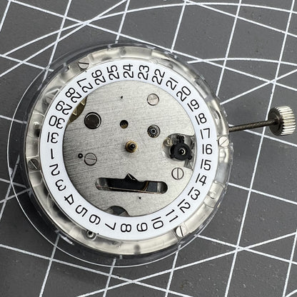 Tissot watch accessory featuring Genuine ETA C01.211 Swiss chronograph mechanical movement with white dial.