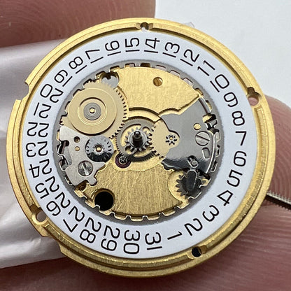 ETA 956.412 Swiss Made quartz watch movement with 3 hands and date display at 3 o'clock.