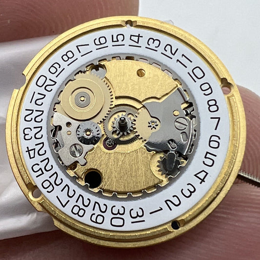 ETA 956.412 Swiss Made quartz watch movement with 3 hands and date display at 3 o'clock.
