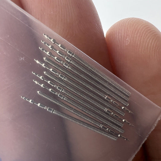 Watch winding stems for VJ20 VJ21 movements, precision spare parts for watch repair.