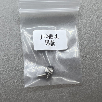 2 Sets Ersatzteile Schwarze Keramikkrone 6 5MM Für J12 Herrenuhr