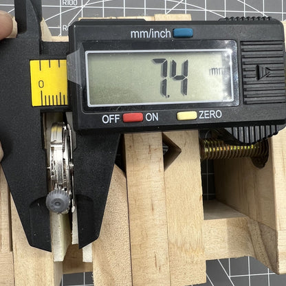 Miyota/Citizen 82S7 silver plated automatic watch movement for reliable mechanical precision and durability.