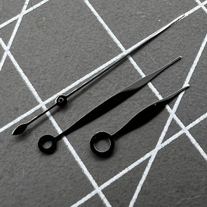 10.5x16x16mm Black Polished Watch Hands Sets for Tissot 1853 T41 T006 Movement