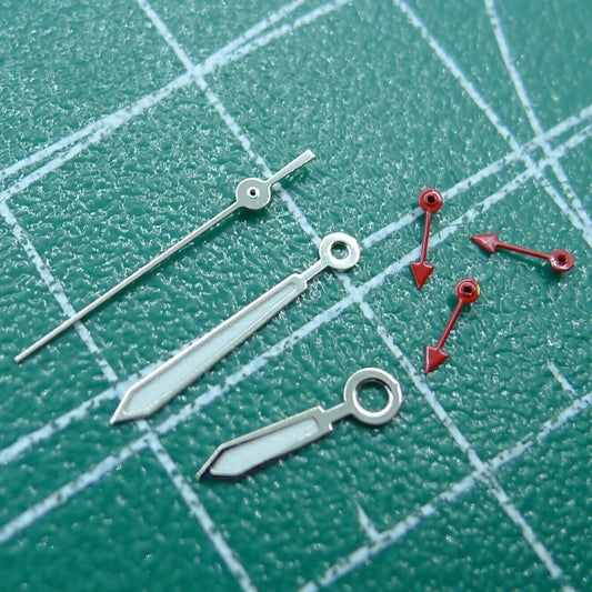 Petites aiguilles lumineuses rouges de 11,5 mm pour montres Miyota OS10 OS20 OS60 OS80