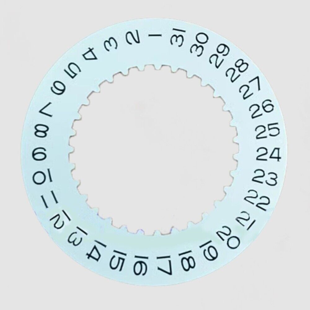 White date disk wheel for 3235 mechanical watch movement, compatible with various brands for precise date display.