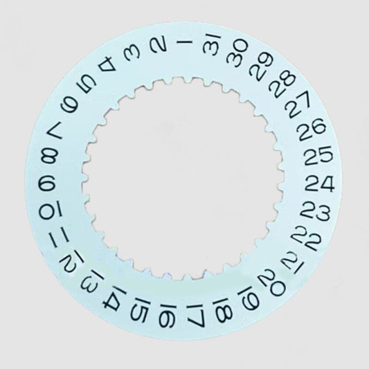 White date disk wheel for 3235 mechanical watch movement, compatible with various brands for precise date display.