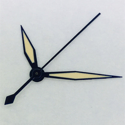 Blue-trimmed diamond-shaped orange lume hands, precise fit for ETA 2836/2846/2824 movements.