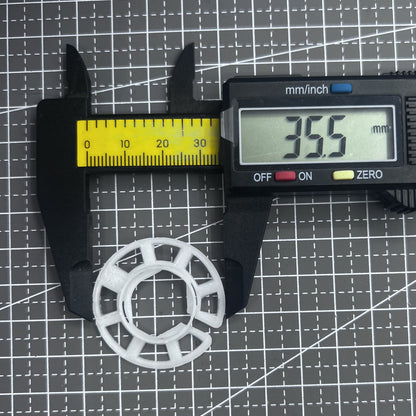 2 PIECES 35.5mm Height 2.8mm Watch Case Mount Spacer Fixing Ring for Miyota 2035