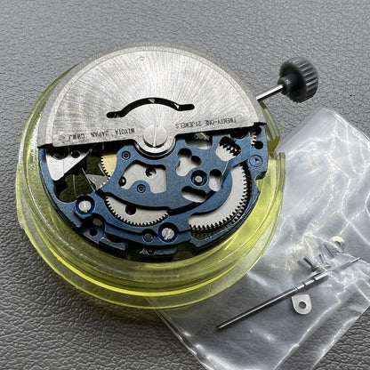 Echtes Miyota 8N24 Blau Hohles Automatisches Mechanisches Uhrwerk