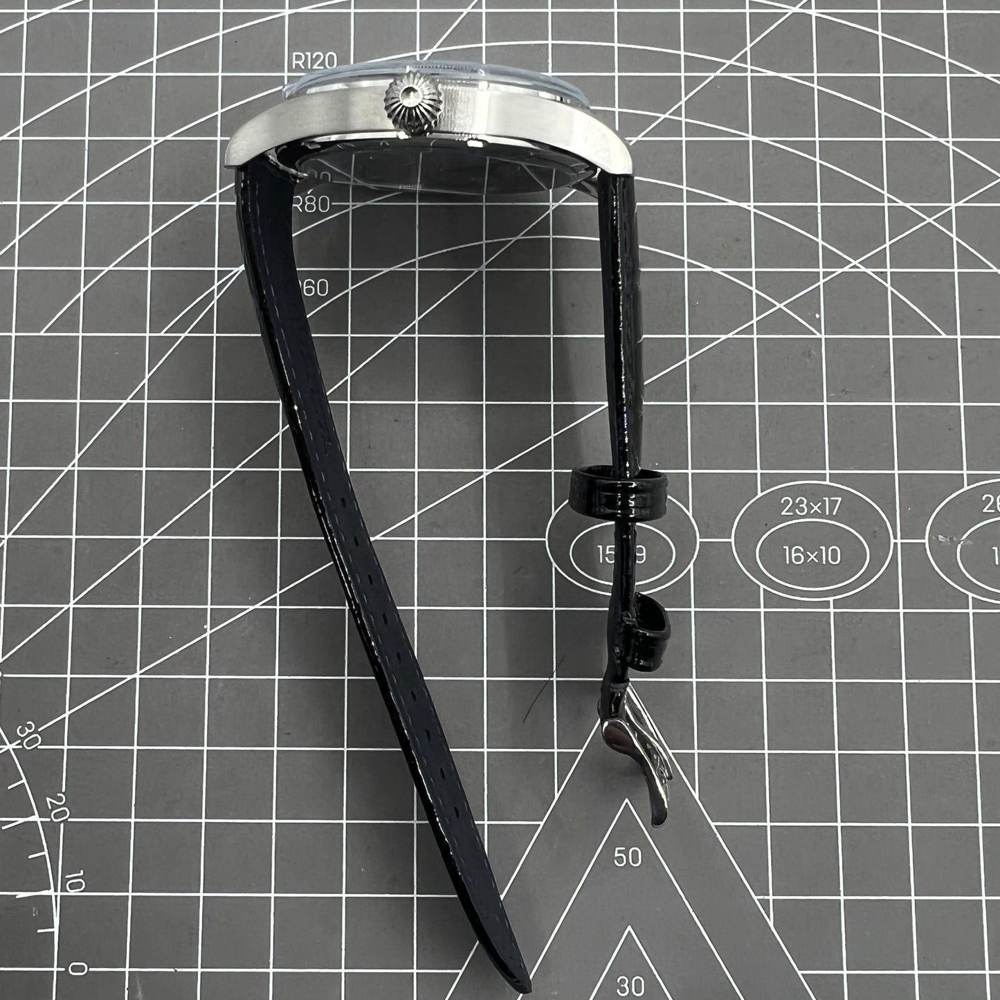 42mm Herrenuhr Mechanisches Uhrwerk Seagull ST3600 Weißes Zifferblatt Handaufzug