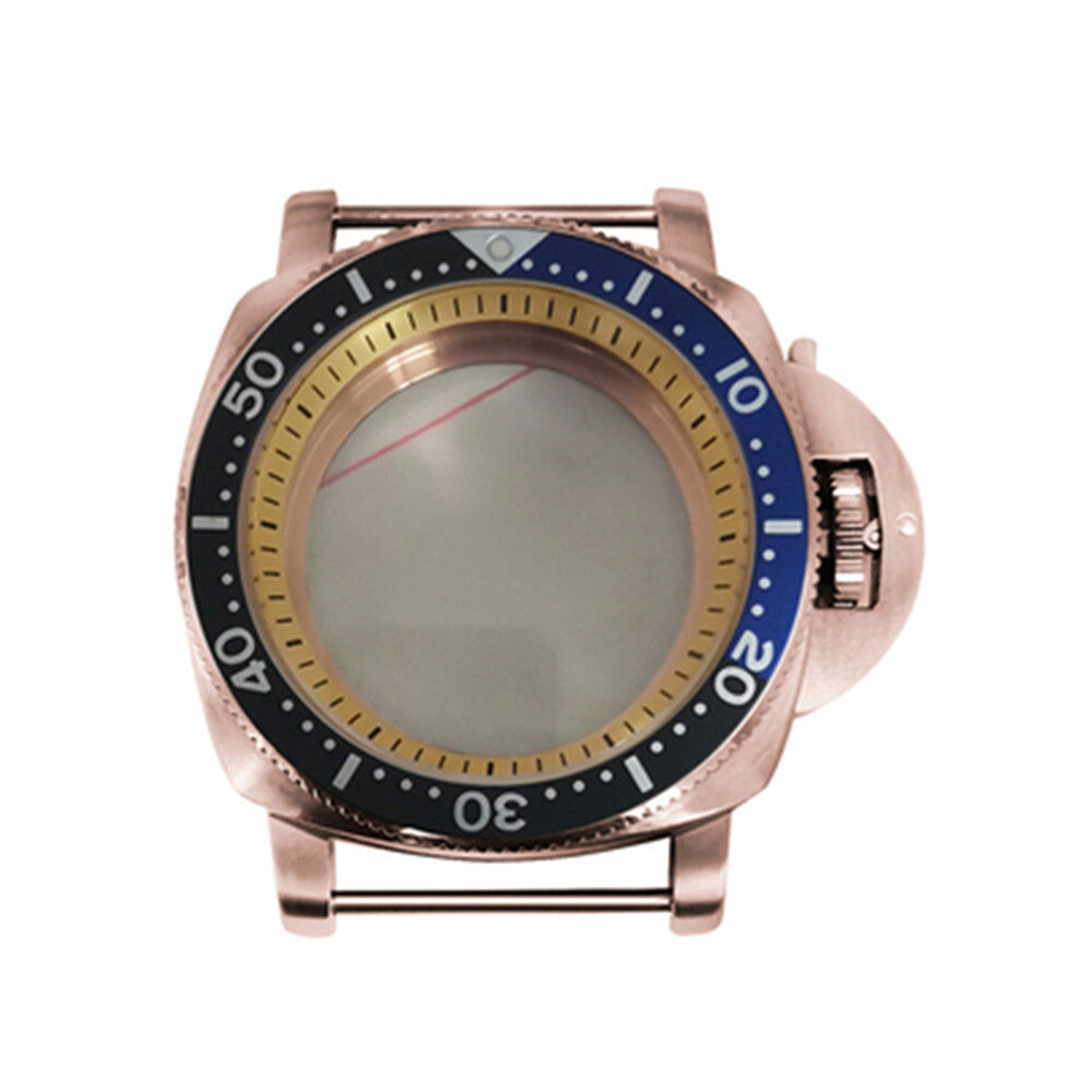 42mm Stainless Steel PVD Rose Goden Watch Case for NH35/NH36/4R/7S Movement