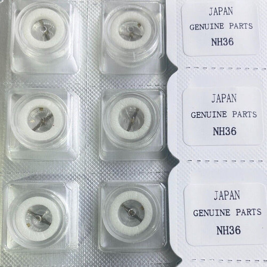 Japan Made balance wheel for NH35/NH36 watch movement, ensuring precision and reliable timekeeping.