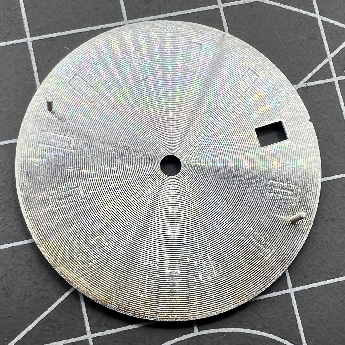 29 8mm Zifferblatt Rosa Imitat Edelstein Nagel Hellgrün für NH35 Uhrwerk