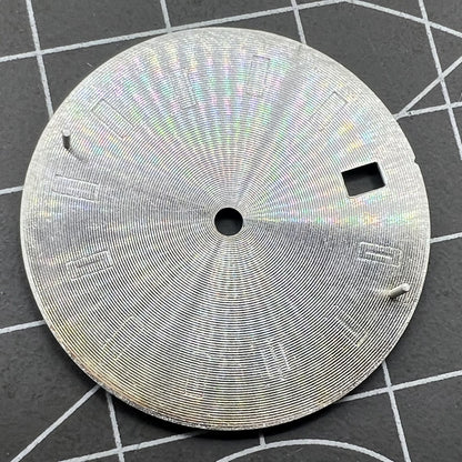 29 8mm Zifferblatt Rosa Imitat Edelstein Nagel Hellgrün für NH35 Uhrwerk