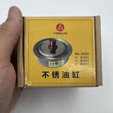 69mm Stainless Steel Watch Oil Benzine Cup with Anti-Leak Cover Watchmakers Tool