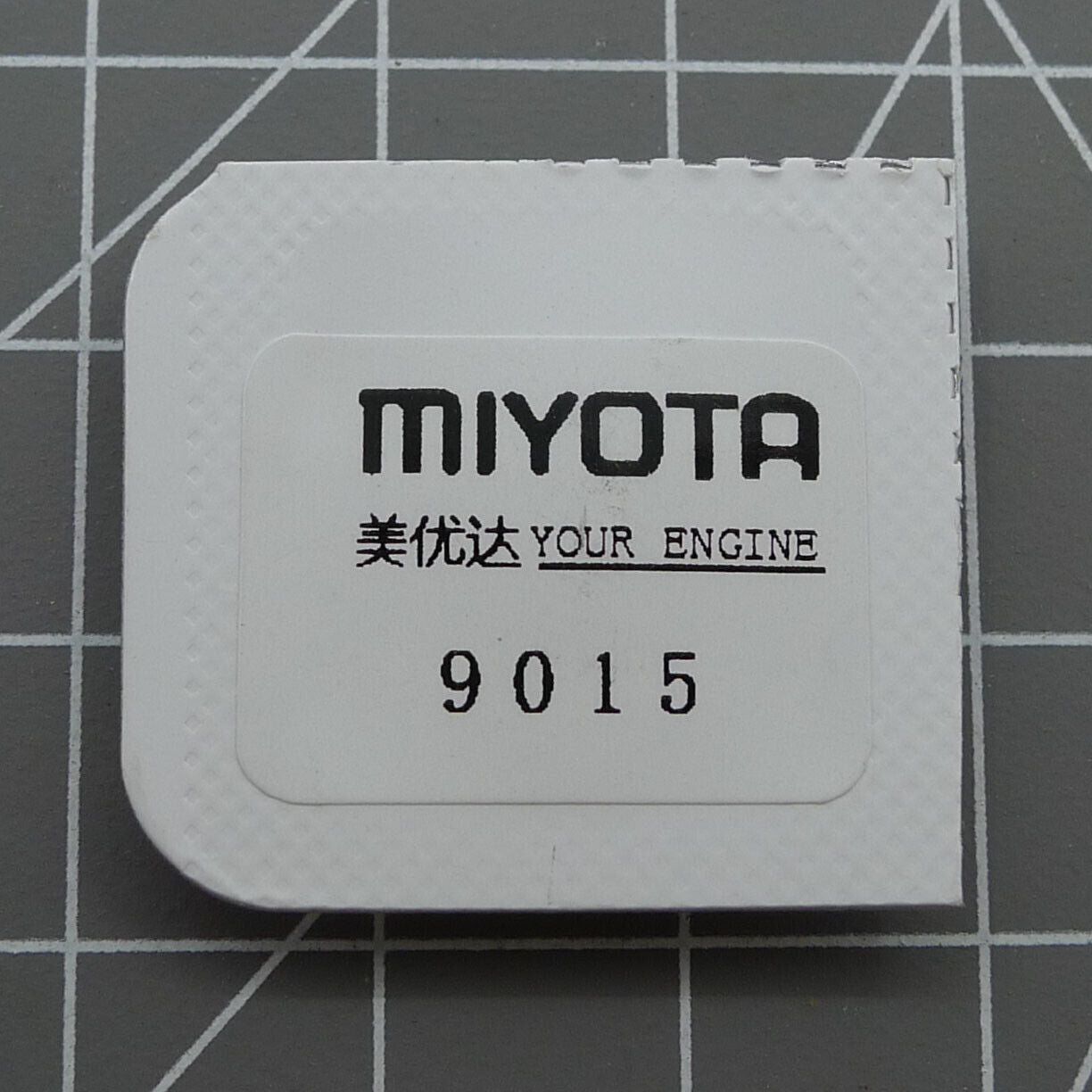 Complete barrel with mainspring for Miyota 9015 movement, compatible generic fit, precision watch part.