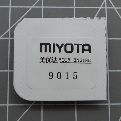 Complete barrel with mainspring for Miyota 9015 movement, compatible generic fit, precision watch part.