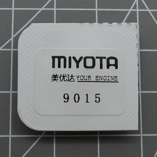 Complete barrel with mainspring for Miyota 9015 movement, compatible generic fit, precision watch part.