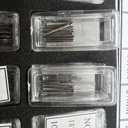 180 Stück Schachtel Edelstahl offene Endnadeln Durchmesser 12 bis 29 mm 1 2 mm