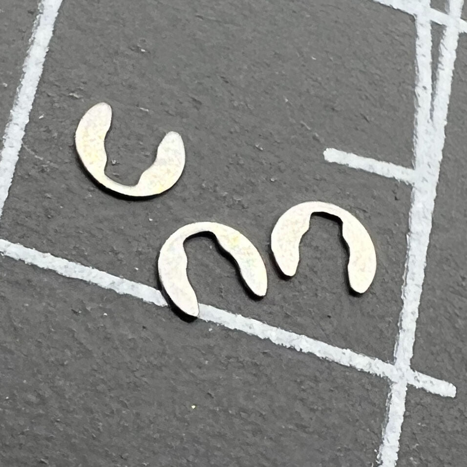 Set of 3 watch week opening insert pusher clips for ETA2836, 2824, 2834 movements.