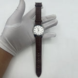 38mm Shanghai Factory Made Manual Mechanical Watch White Dial 3 Hands 19 Jews