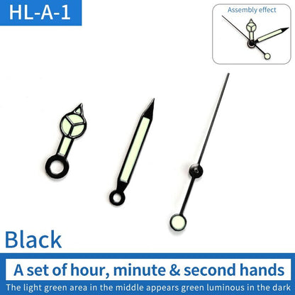 Green Luminous Watch Hands Sets Pins Suitable For Skx007/009 NH35 Movement