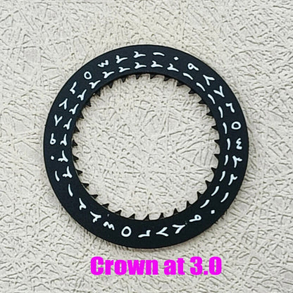 Arabic date disk wheel for Japan NH35 automatic watch movement, precise replacement accessory.