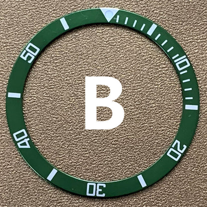 39mm/32mm Grün Blau Schwarz Aluminium Uhr Lünette Einsatz Uhr Teile