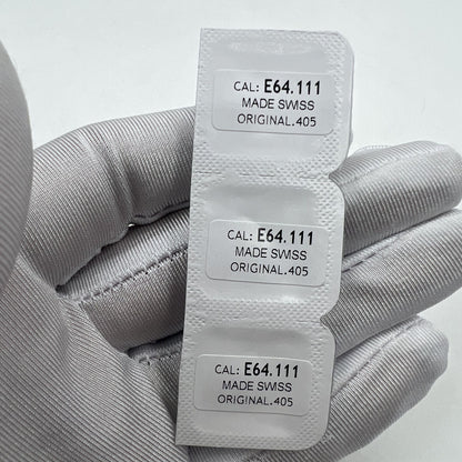Swiss Made winding stem for ETA E64.111 watch movement, precision repair part.