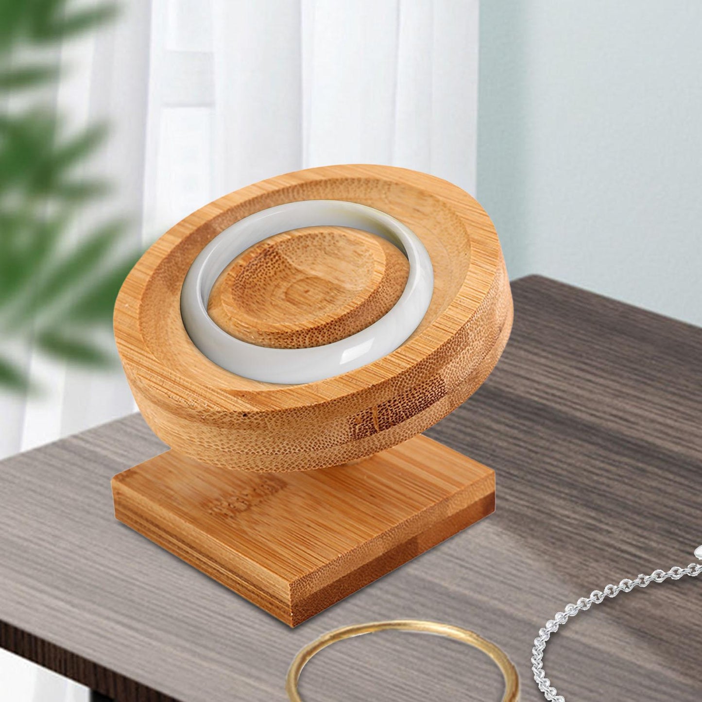 Bamboo Bracelet Bangle Display Tray Stand Holder Birthday Gift for Retail Shop