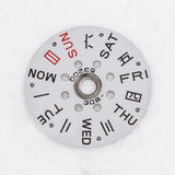 White Background Week Disk Wheel Date Wheel for Miyota 6T51 6651 Movement#4523