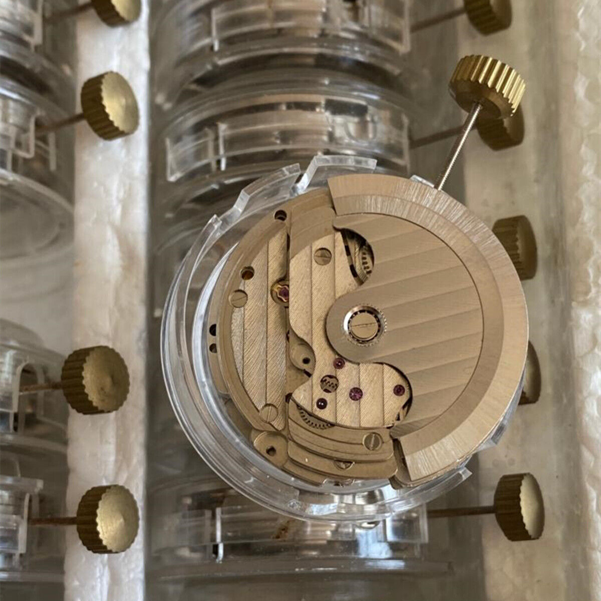 Shanghai brand automatic mechanical watch with alarm and small seconds for precise timekeeping.