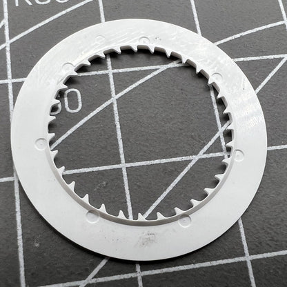 White date disk wheel featuring vintage red odd numbers for Seiko NH35 NH36 watch movement.