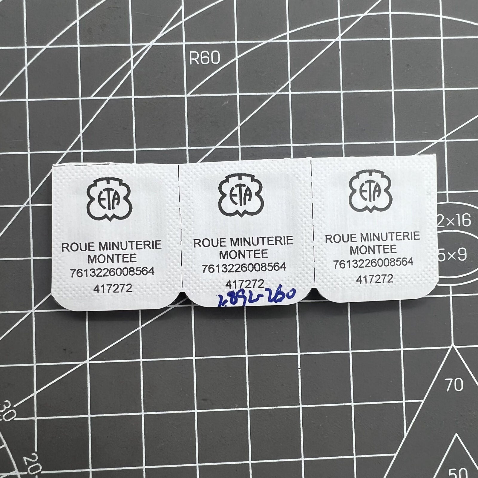 Ref.260 Minute Wheel spare part for ETA 2892 watch movement, precision replacement component.