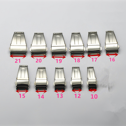 Stainless Steel Watch Clasps Butterfly Buckle Double Press Repair Accessories