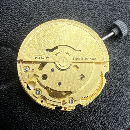Mouvement mécanique doré Miyota Citizen 8200/8215, double calendrier, date à 3 heures 