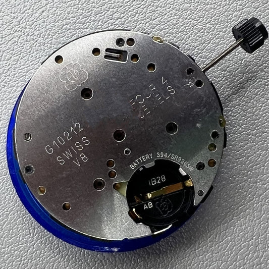 G10.212 ETA Quarzwerk Schwarzes Zifferblatt 3 Zeiger Datum 6 Uhr Ersatz für