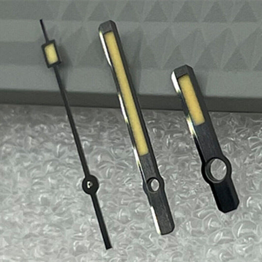 Green luminous watch hands set for SKX007 and SPR777 with NH35A/NH36 movement, P1-5-D.
