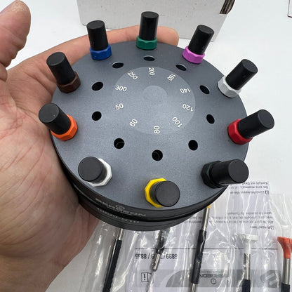 Bergeon 6899-S10 stainless steel screwdrivers set with elastomer handles for precise watch accessory repairs